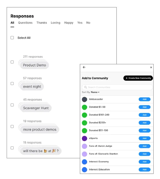 Automatic Response Clustering