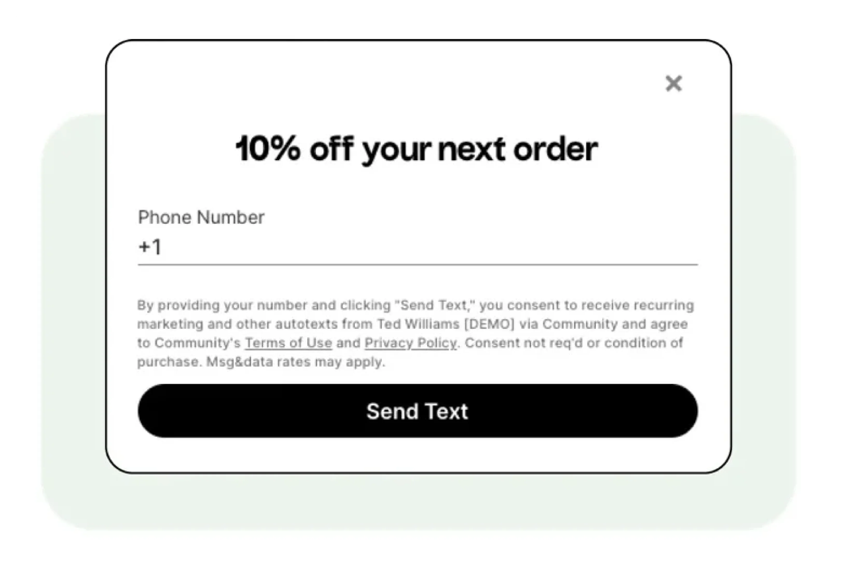 Website pop-up growth tool screenshot
