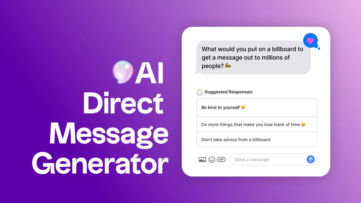 64dd435ef1cce0ca79f45b82_AI Direct Message Generator - Hero